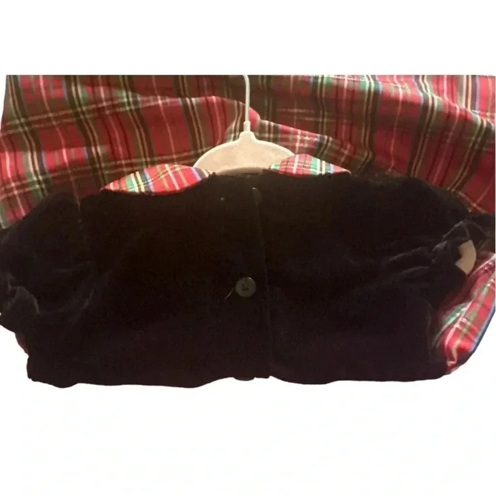 GOODLAD RED PLAID ROMPER SIZE 9M